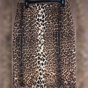 Leopard Mid Skirt